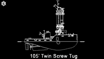105' Twin Screw Tug