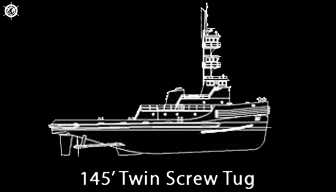 145' Twin Screw Tug
